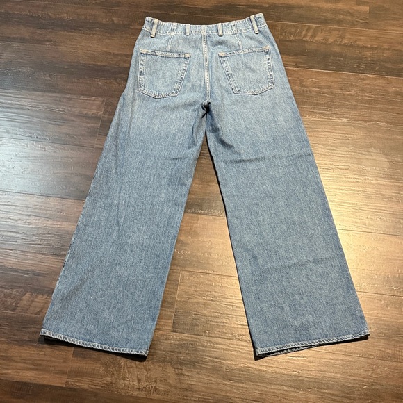 Citizens Of Humanity Blue Denim Wide Leg Jeans - Picture 10 of 11